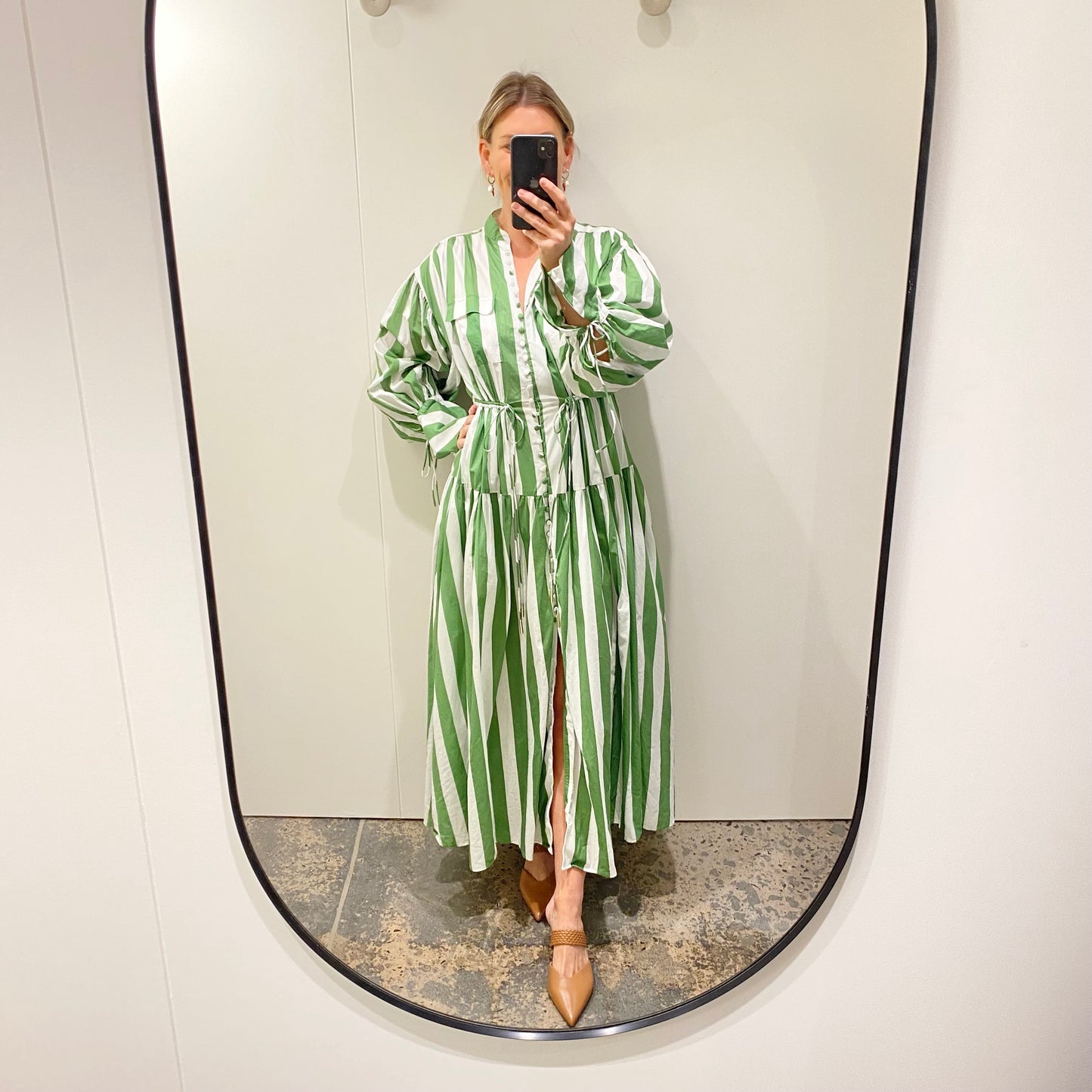 Kinney 'Audrey' Dress in Amalfi Stripe - Size L (12-14)