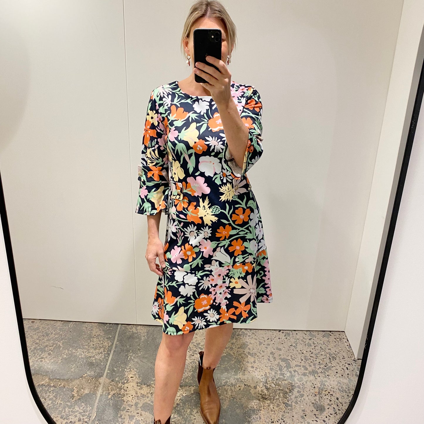 Binny floral shift dress - Size 10