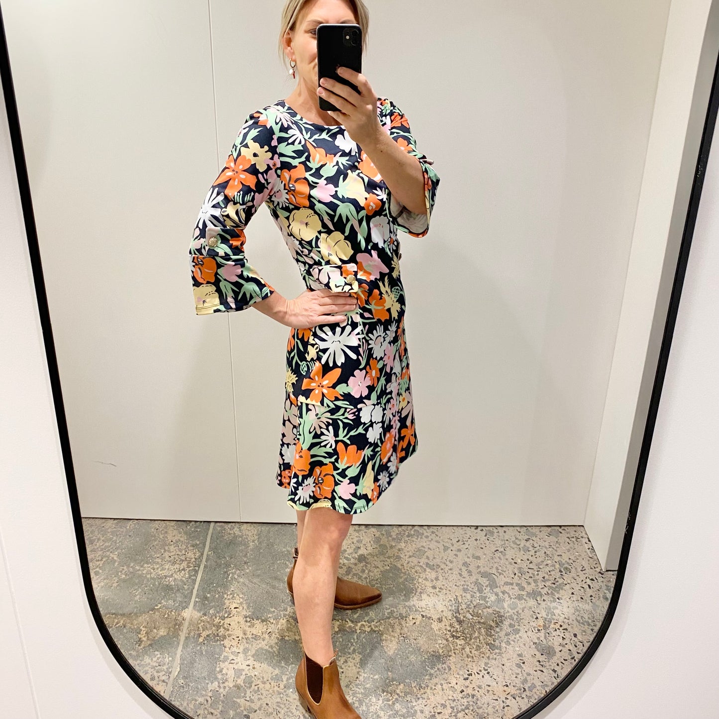 Binny floral shift dress - Size 10