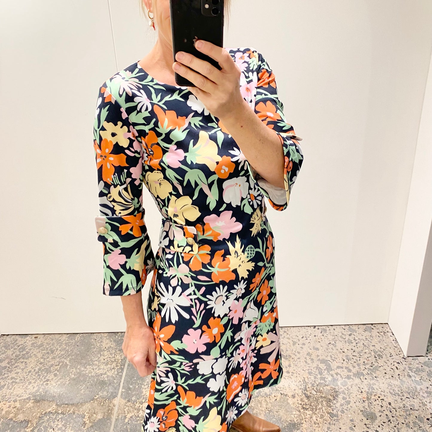 Binny floral shift dress - Size 10