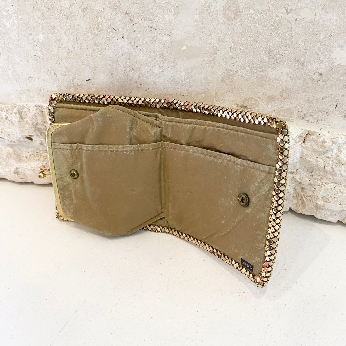 Vintage Oroton Gold Glomesh Wallet - Pre-Loved Geelong