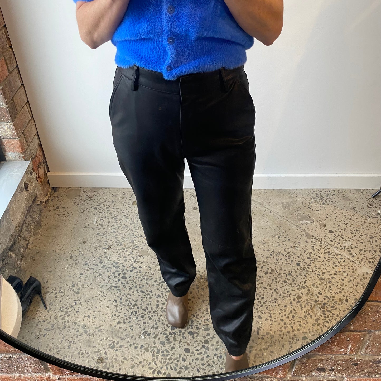 Elka Collective Faux Leather Pants - Size 10