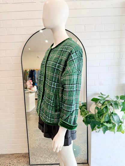 Gorman Green Bricklane Reversible Velvet Jacket - Size 6-8