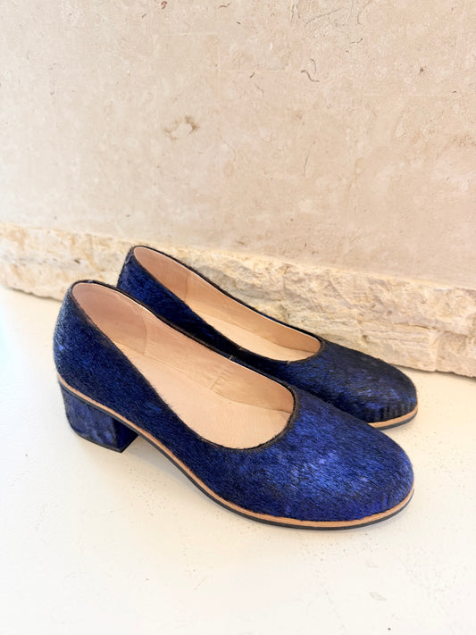 Gorman Colbolt Blue Textured Heels - Size 38