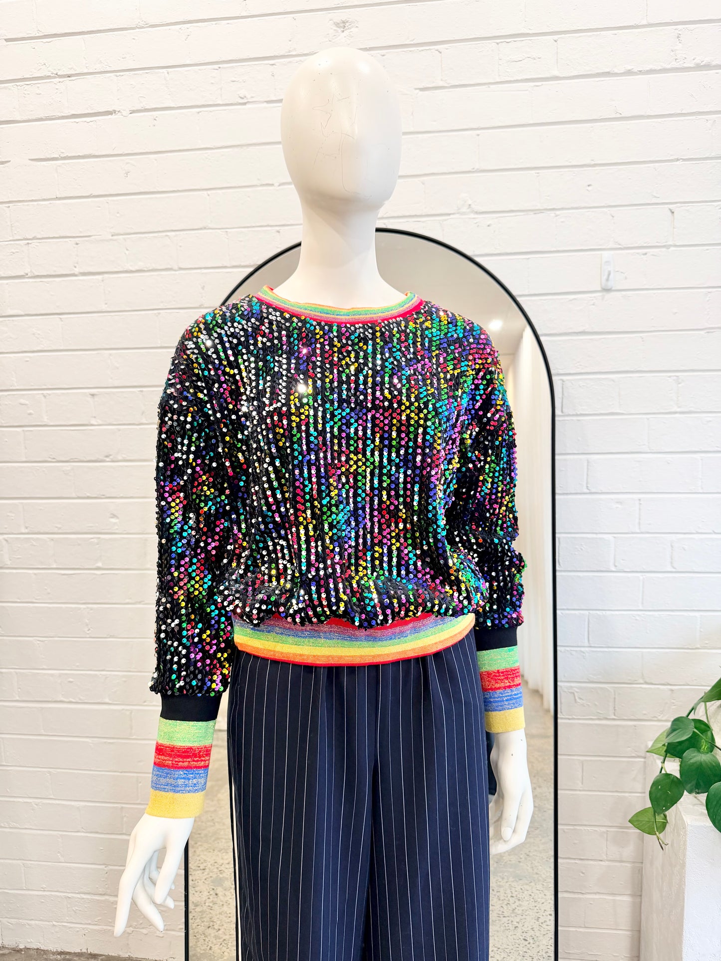 Frankie's Melbourne Sequin Disco Sweater - Size 10-12