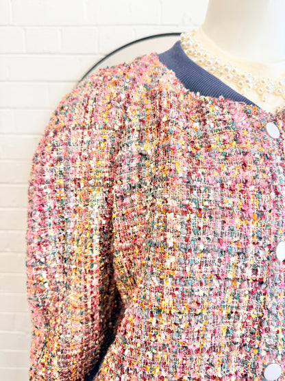Kireina Abigail Tweed Bomber Jacket - Size M (10 - 12) - Pre-Loved Geelong 3