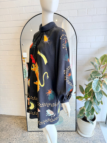Gorman Magic Place Print Shift Dress - Size 12