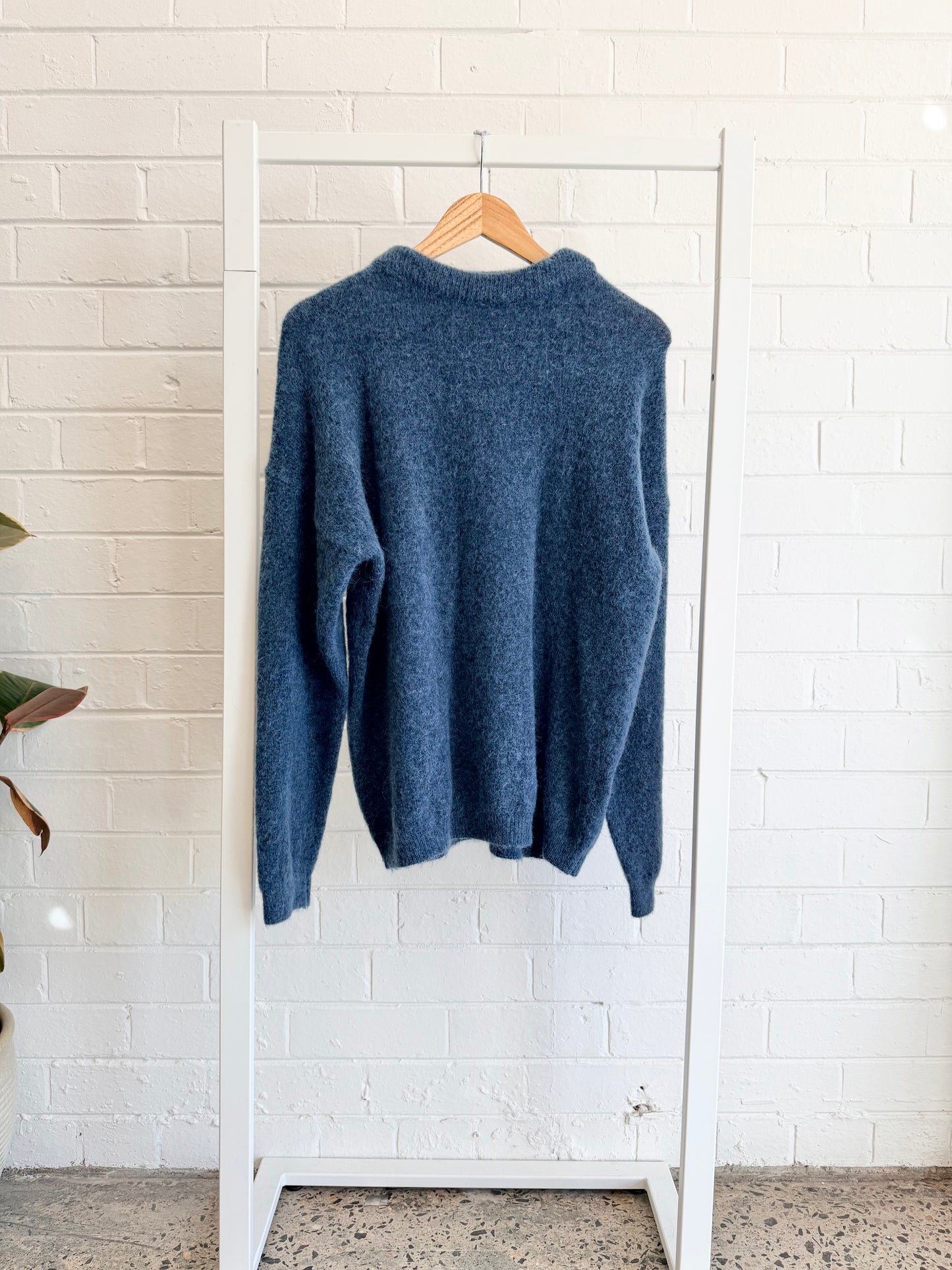 Acne Studios Teal Brushed Sweater - Size S (10 - 12)