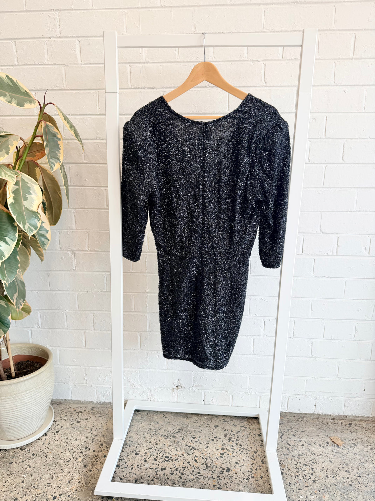 IRO Black Sequin Mini Dress - Size 40 (12)
