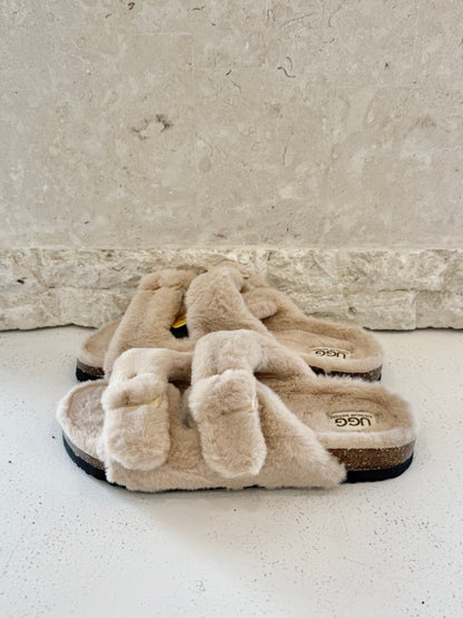 Ugg Beige Myla Slide On Slippers BNWT - Size 39