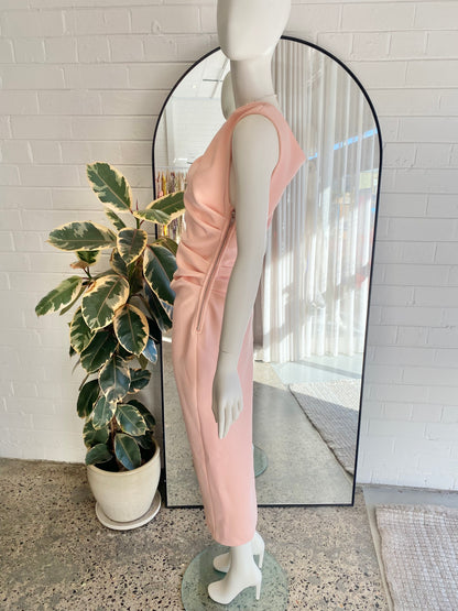 Misha 'Gia' Midi Dress in Rose - Size 10