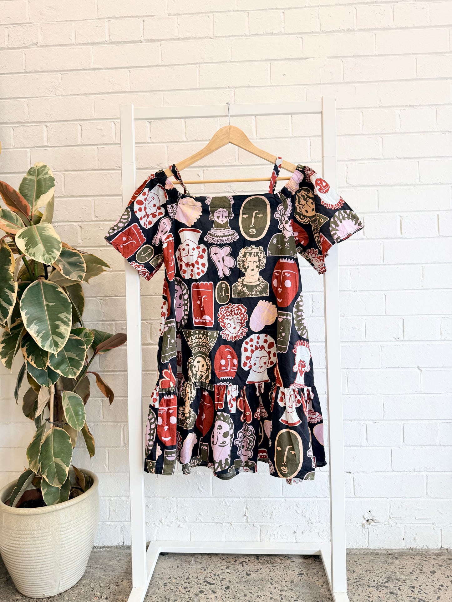 Gorman x Claire Johnson 'Portraits' Smock Dress - Size 10