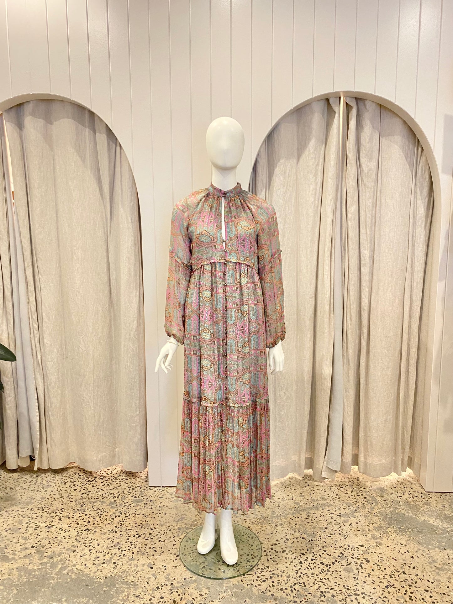 Tigerlily Marjorie Isla Maxi Dress in Taragon - Size 10