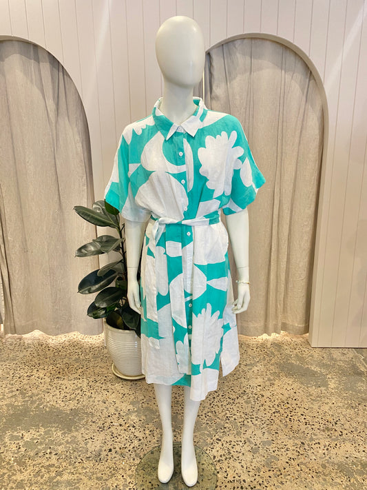 Gorman Green Banket Shirtdress - Size 14