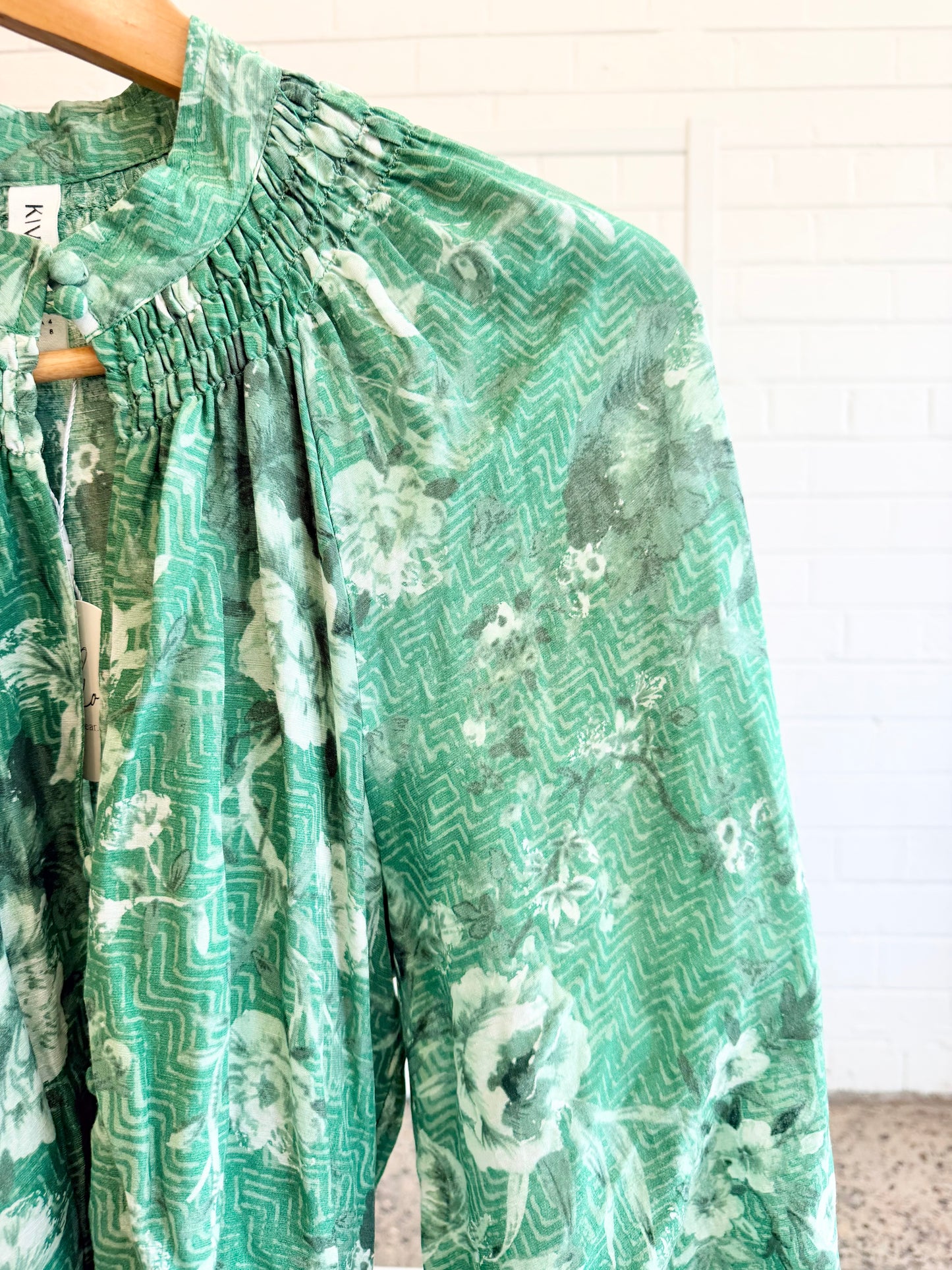 Kivari Emerald Green Khalo Mini Dress - Size 8