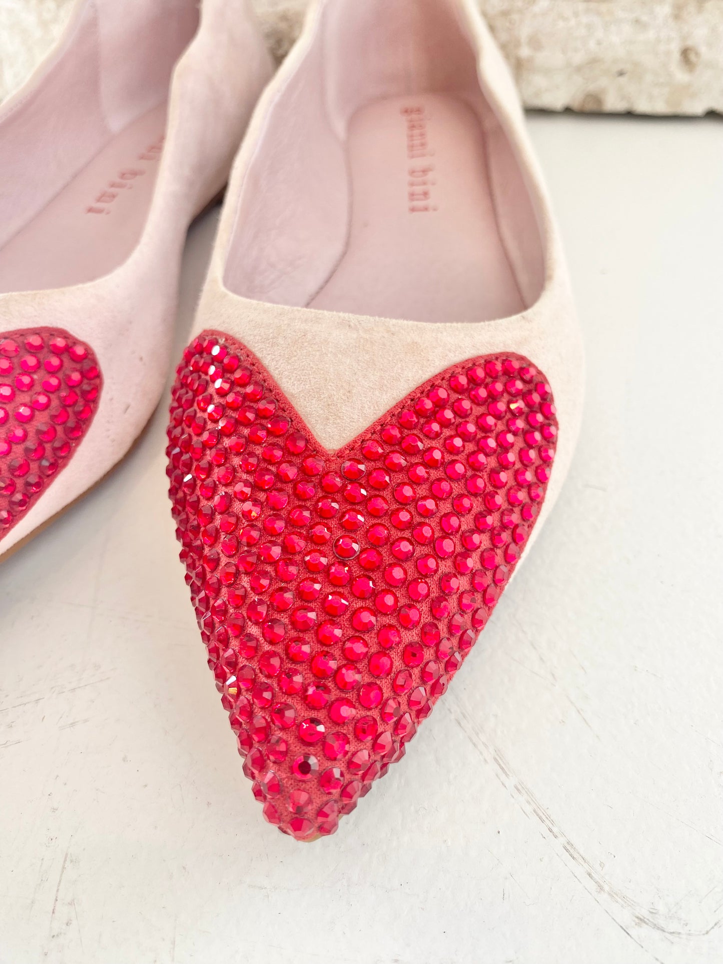 Gianni Bini Ruby Heart Ballet Flats - Size 39