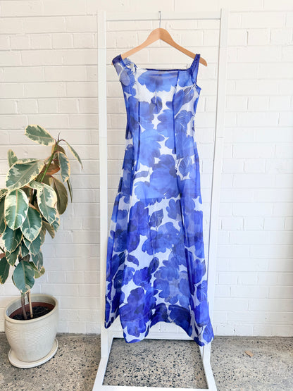 By Nicola Blue Juno Maxi Dress - Size 8