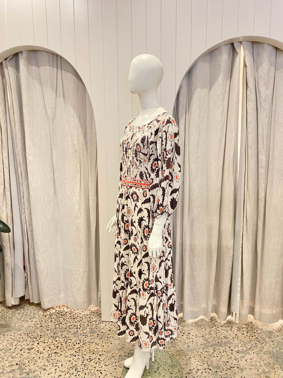 ba&sh Katel Midi Dress - Size 2 (10-12)