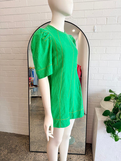 The Story of Us Green Mini Dress - Size 8