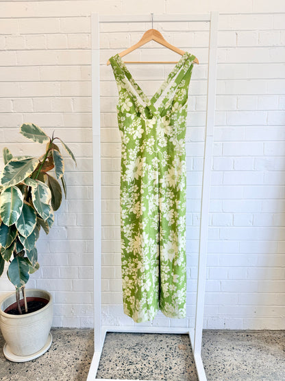 Alemais Green Leisa Column Dress - Size 14