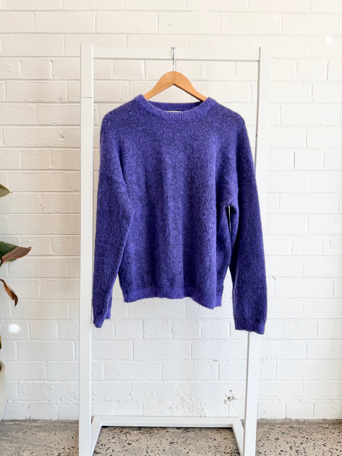 Acne Studios Purple Brushed Sweater - Size L (12)
