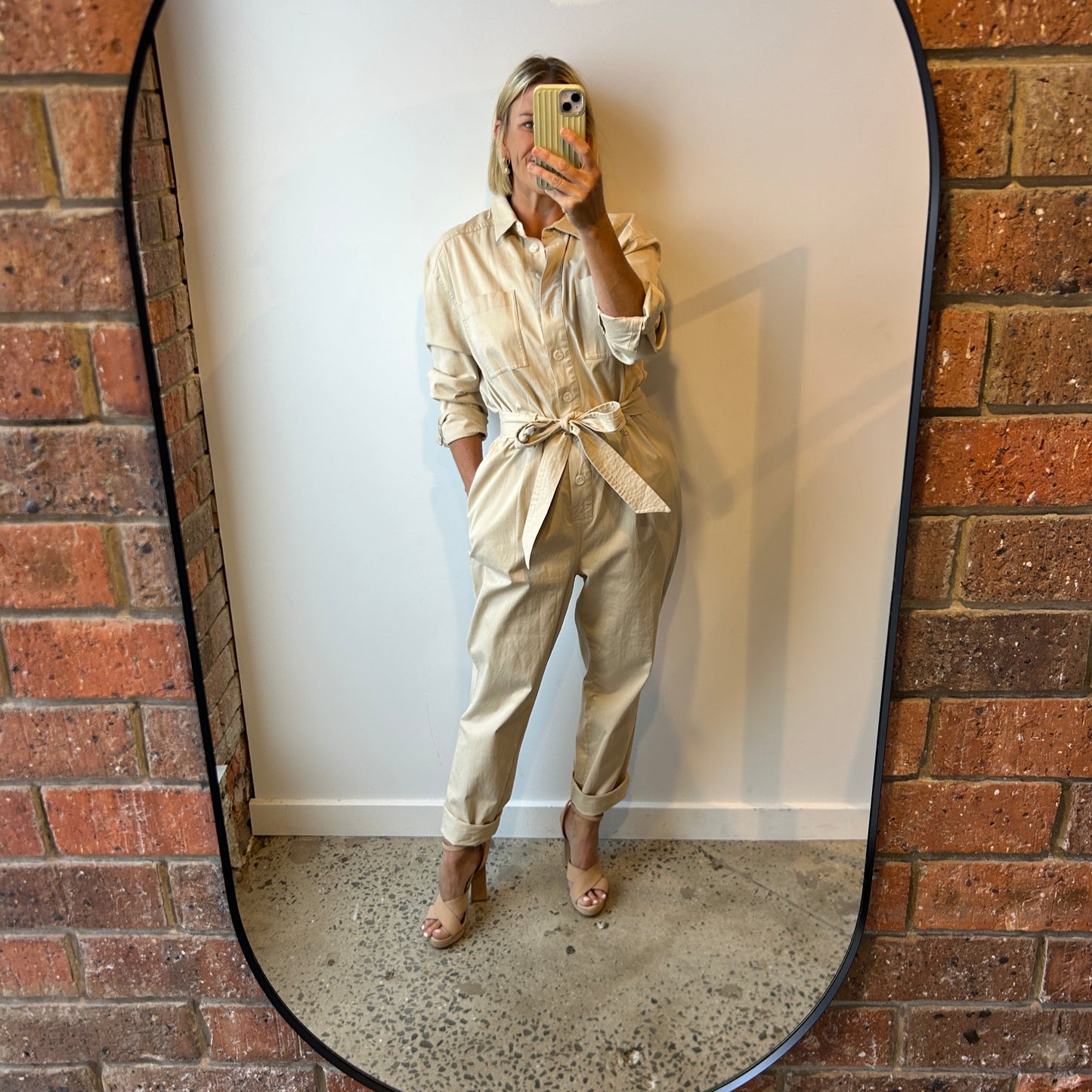 JAG Cream Boilersuit - Size 12