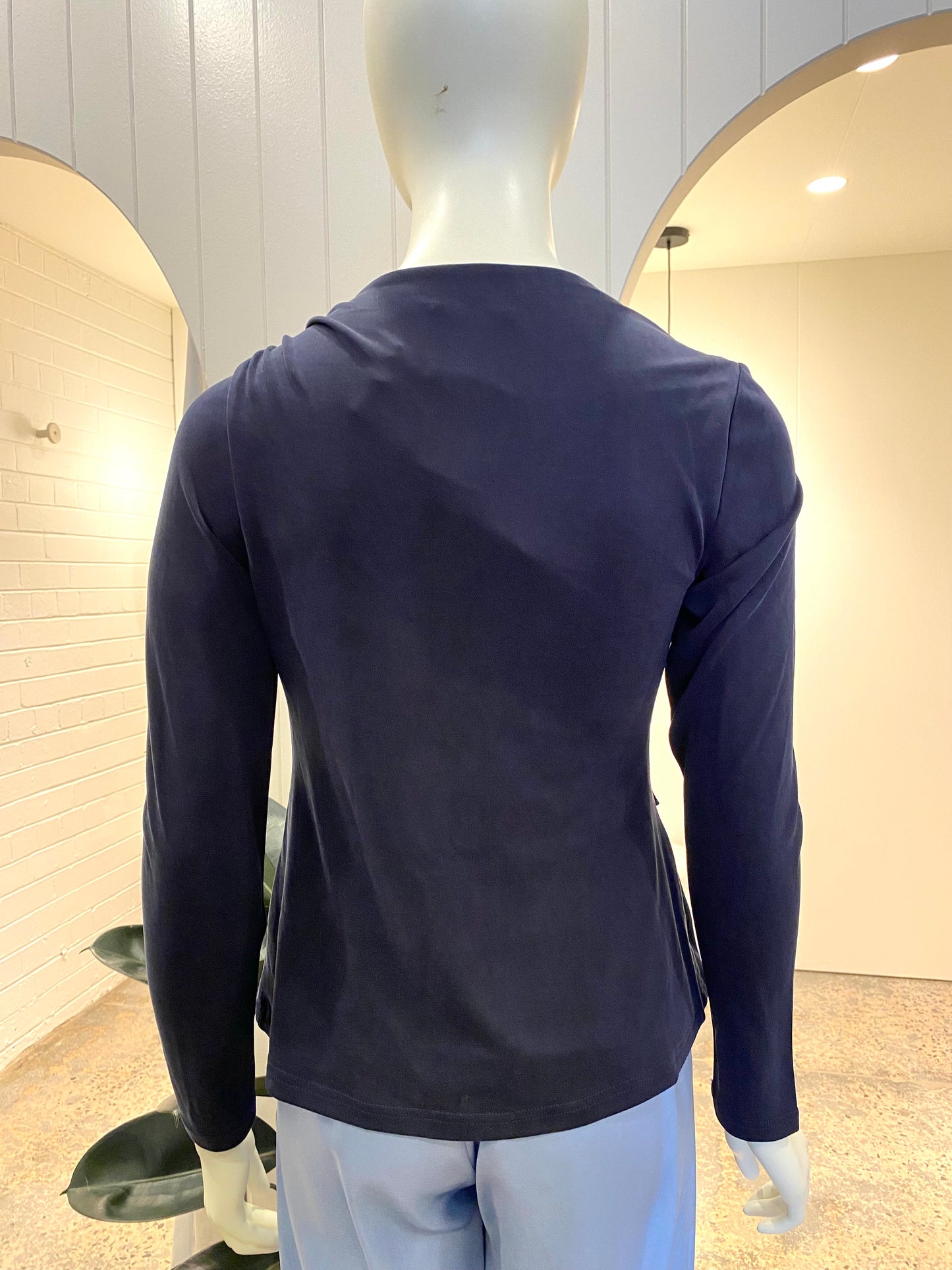 ACLER Anderson Top in Navy - Size 10
