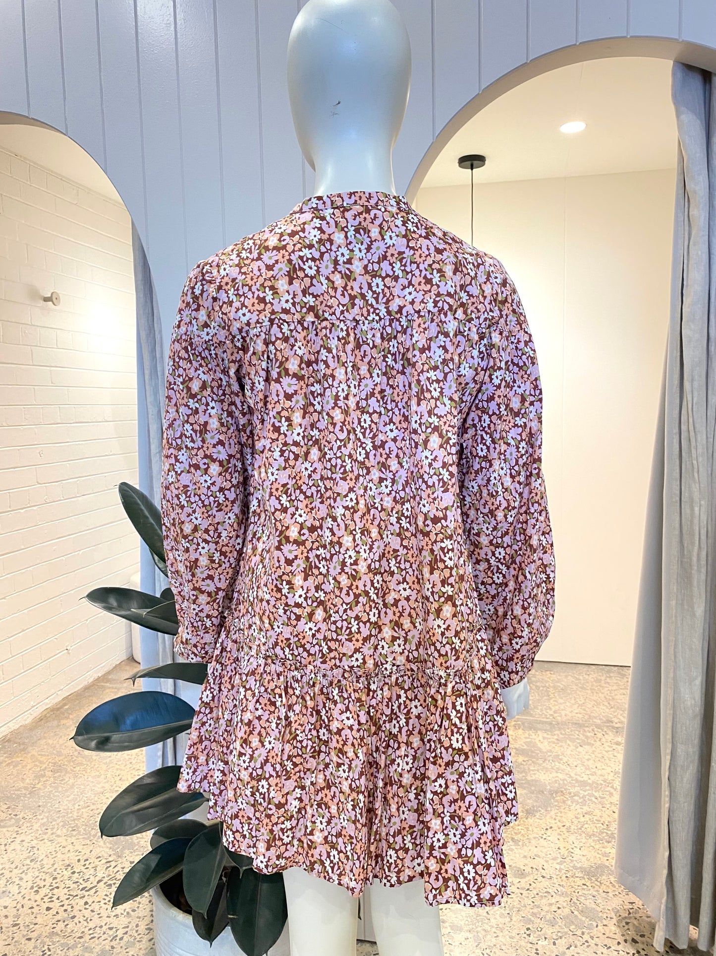 By Nicola Floral Mini Dress - Size 8