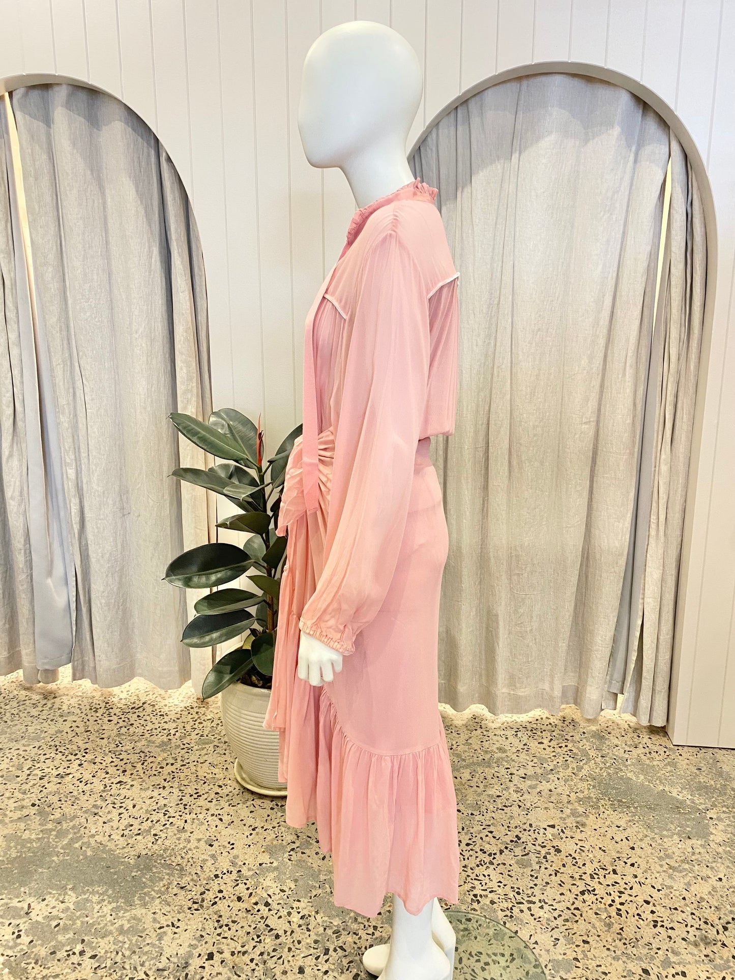 Flannel Tobi Wrap Skirt Dress - Size 4 (14/16)