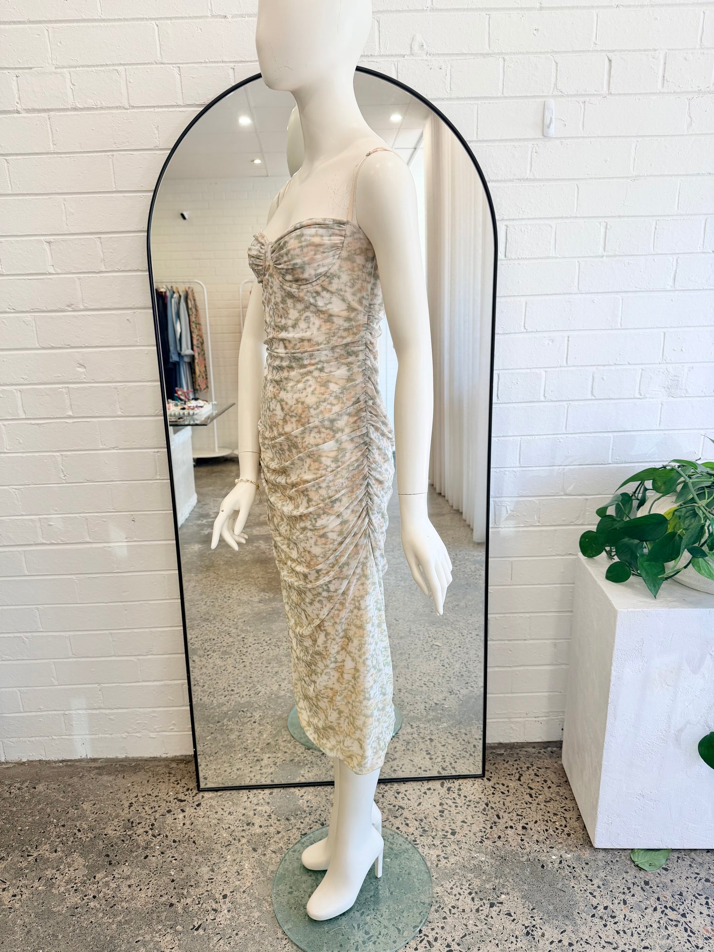 Camilla & Marc Majorelle Floral Print Midi Dress - Size 10