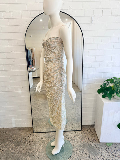 Camilla & Marc Majorelle Floral Print Midi Dress - Size 10