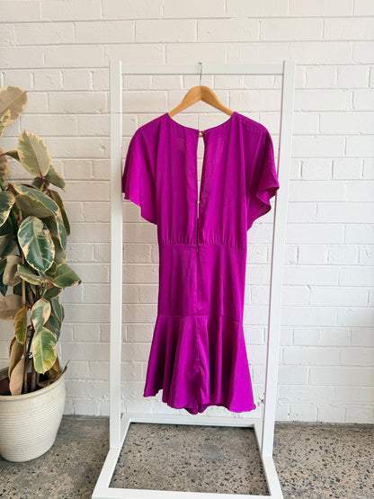 Sheike Magenta Torri Mini Dress - Size 18