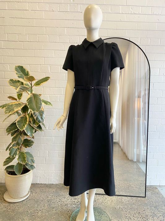 Karen Gee Black Kingsley Midi Dress - Size M (8-10)