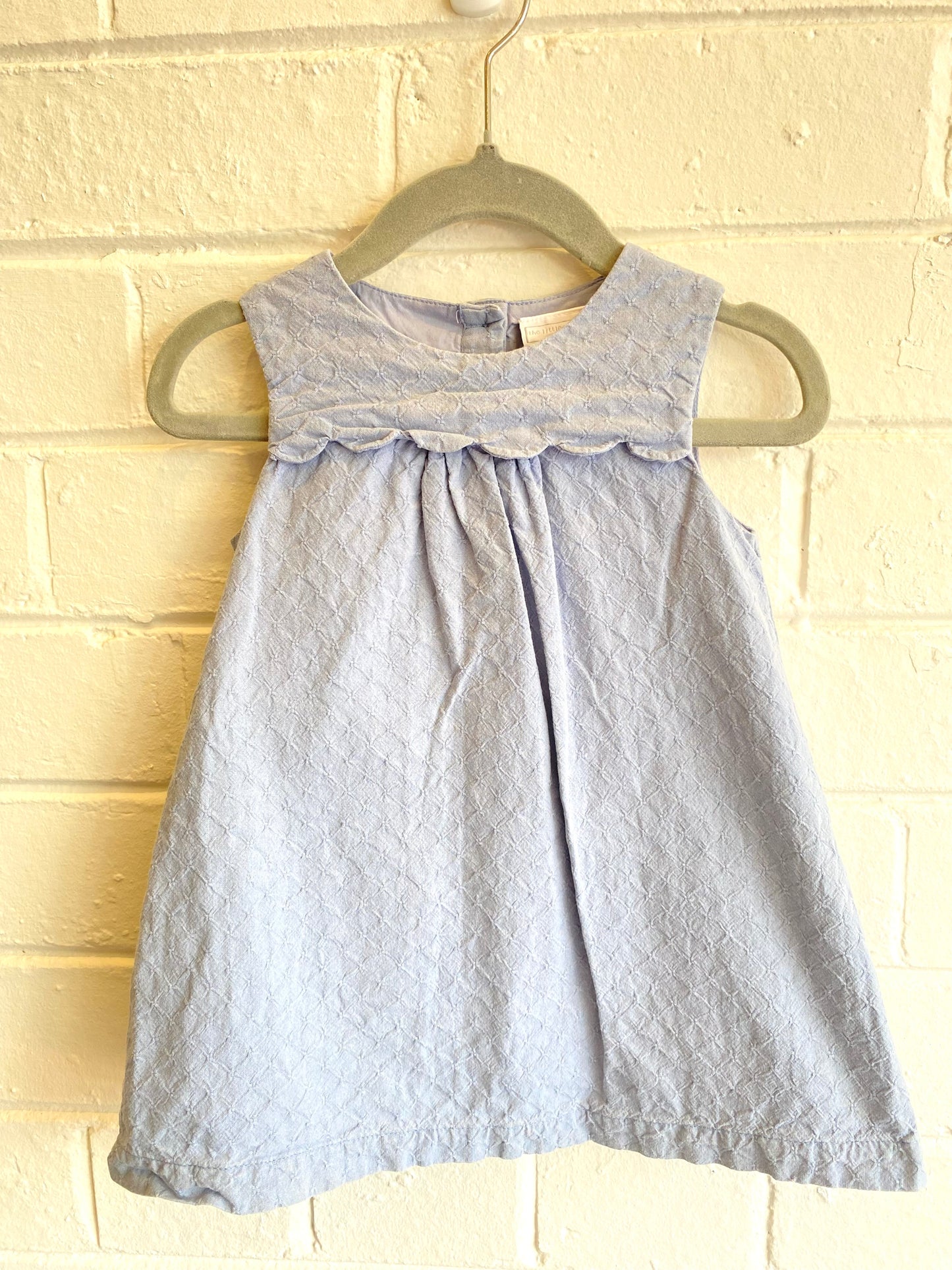 The little white company blue dress - size 6/12m