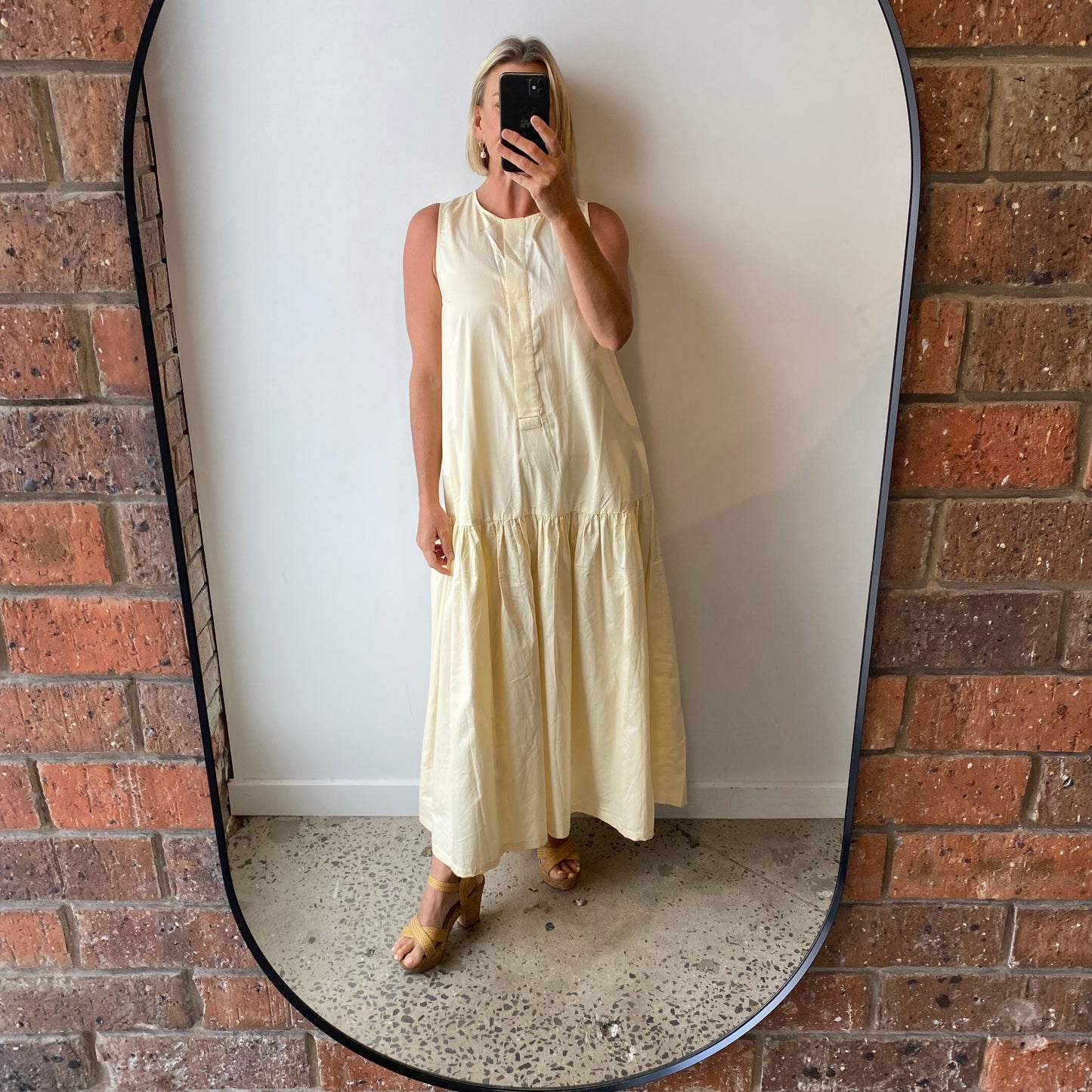 Elka Collective Elisa Dress in Butter Yellow - Size 12