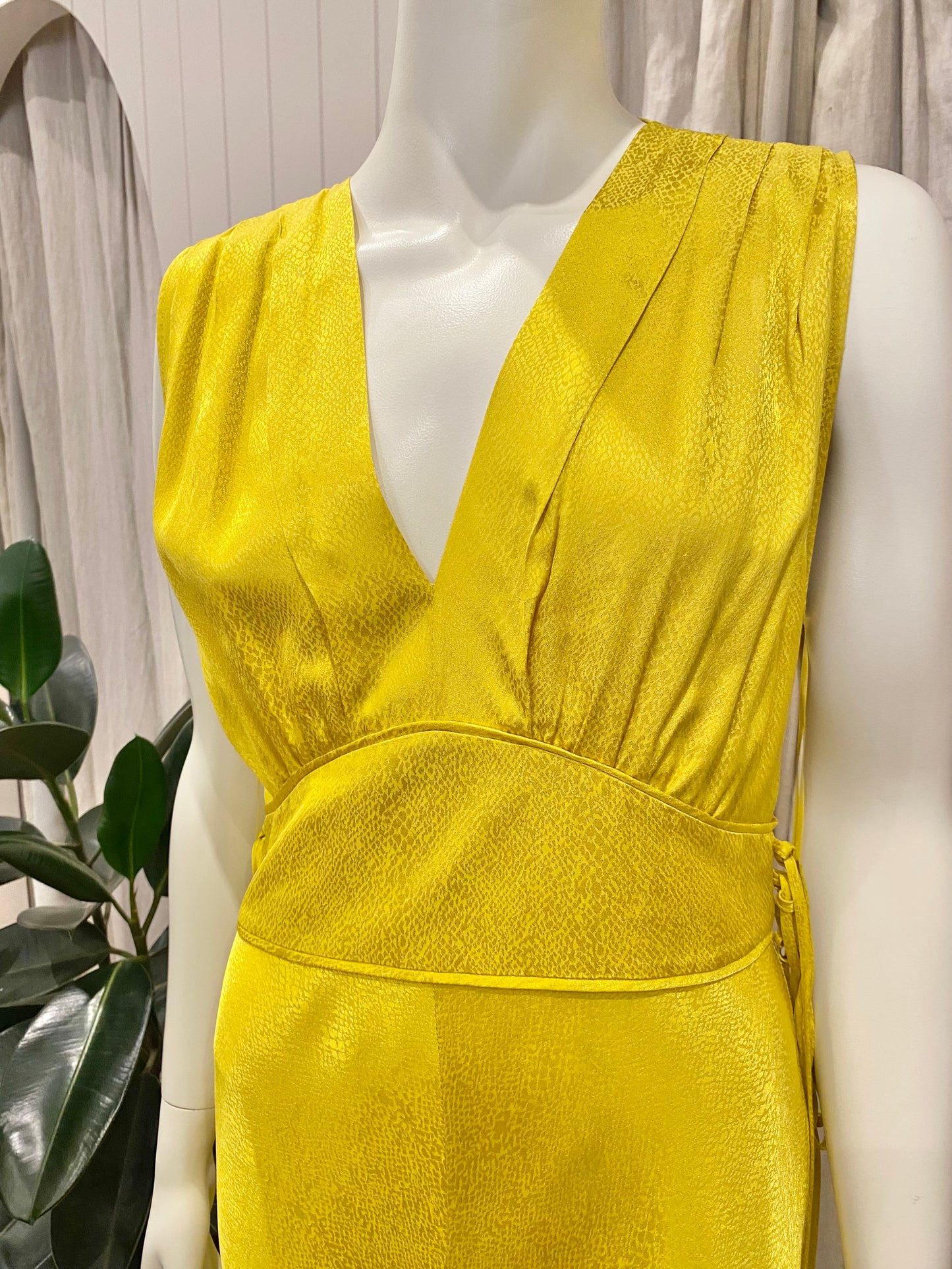 Sass and Bide Yellow Paradise Feeling Maxi Dress - Size 10