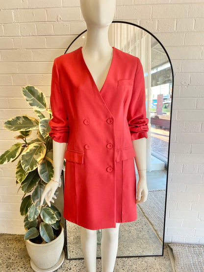Viktoria and Woods Red Adriatic Blazer Dress - Size 1 (10)