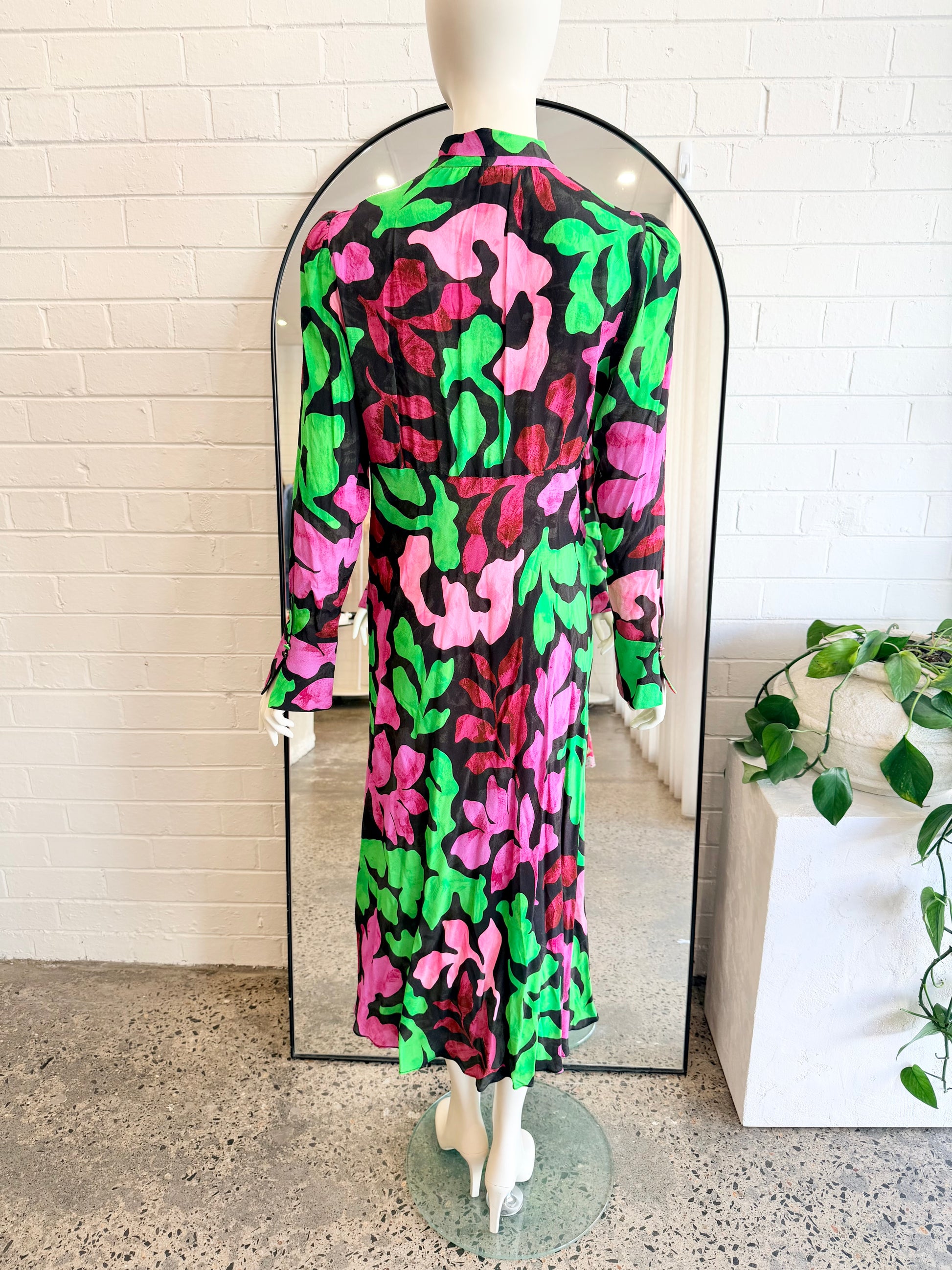Husk 'Cortess' Print Midi Dess - Size 12 - Pre-Loved Geelong 4