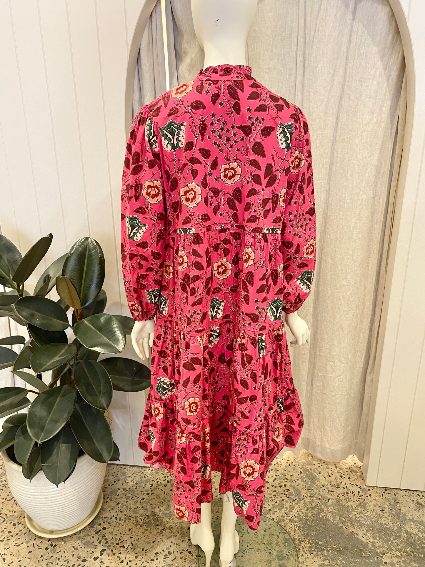 Scotch and Soda Cotton Floral Midi Dress - Size S (8/10)