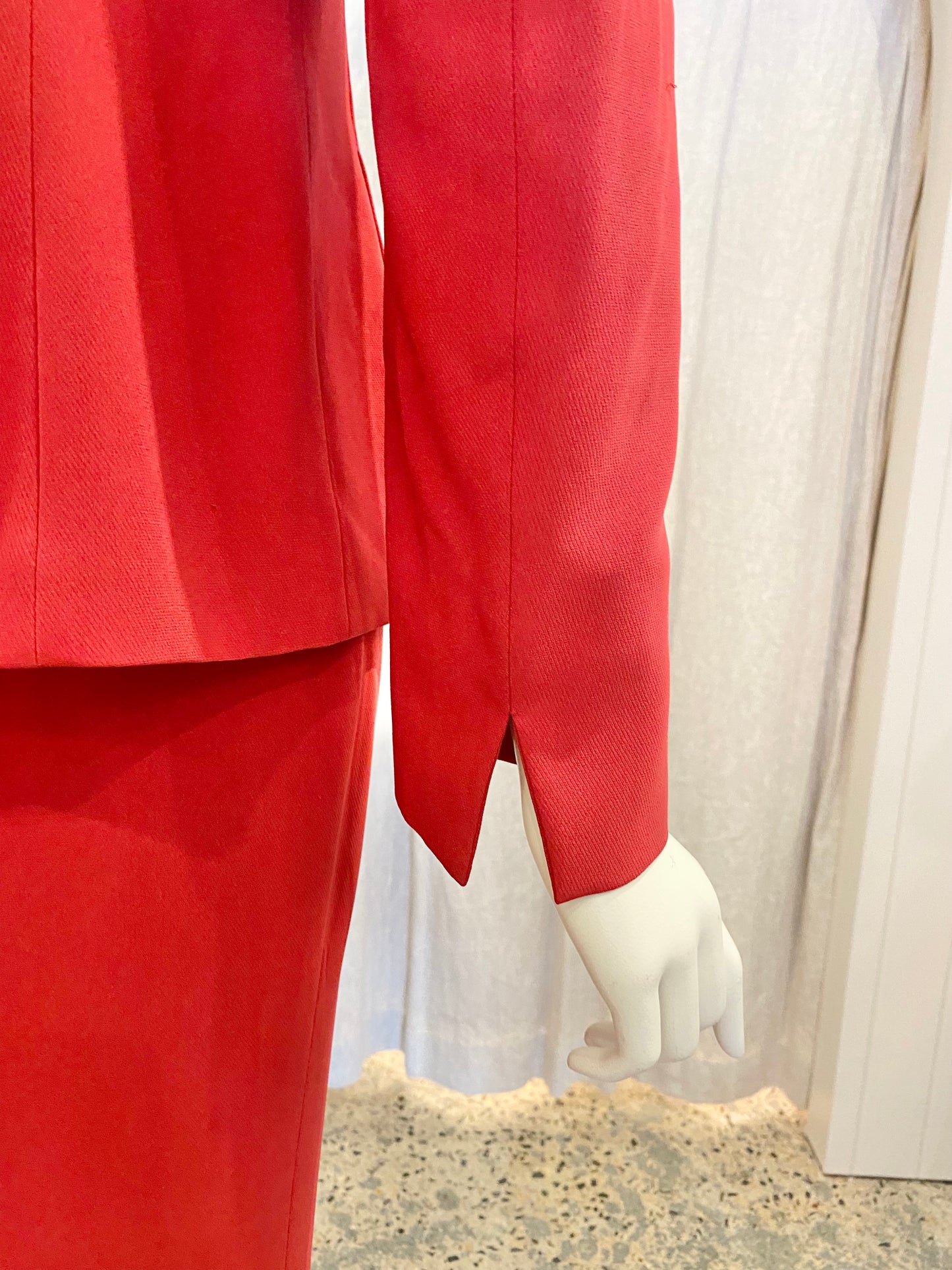 MAX MARA Vintage Power Suit in Red - Size 12