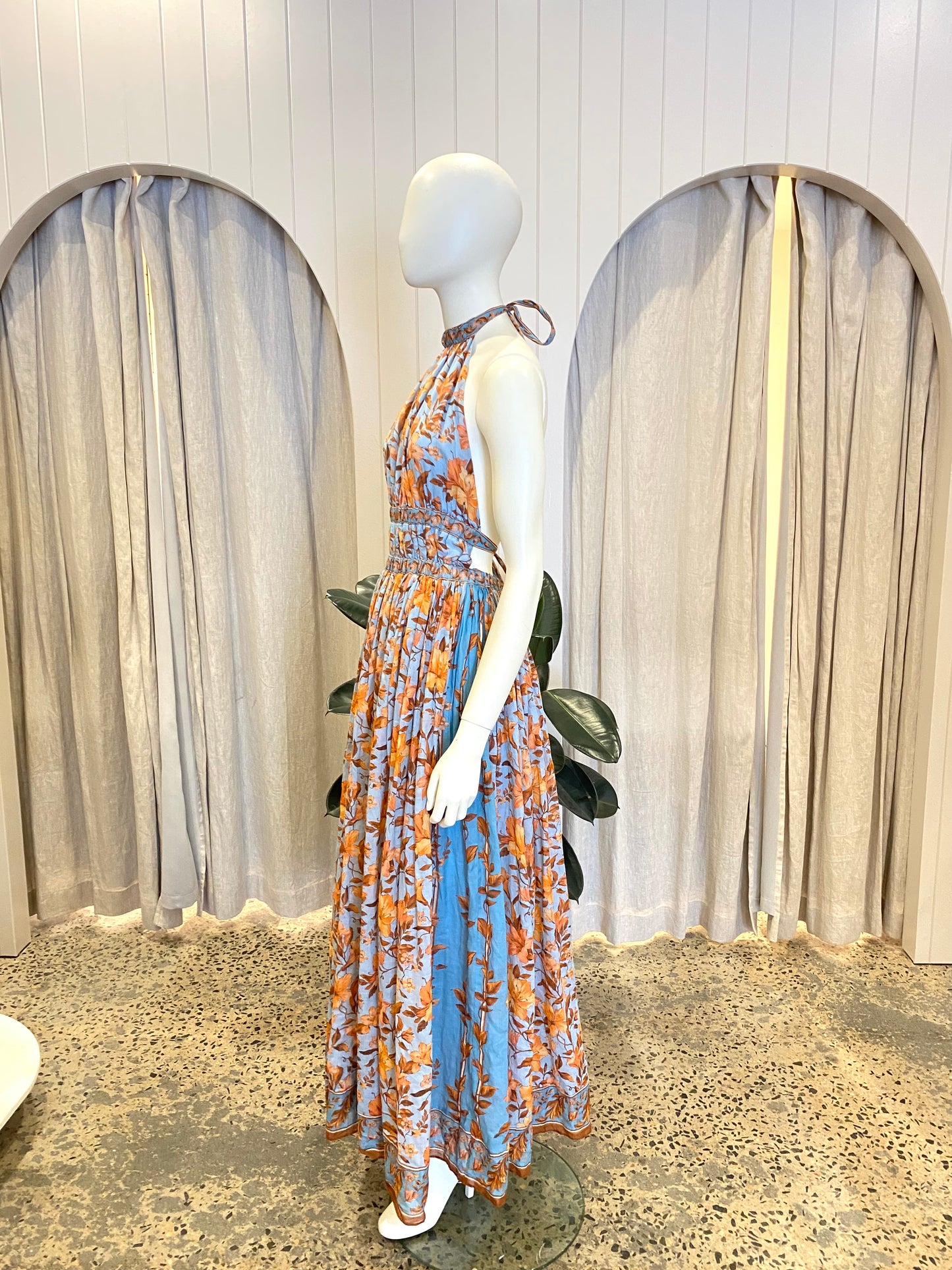 Kate Ford Blue Bell Azalea High Neck Gown BNWT - Size 2 (10-12)