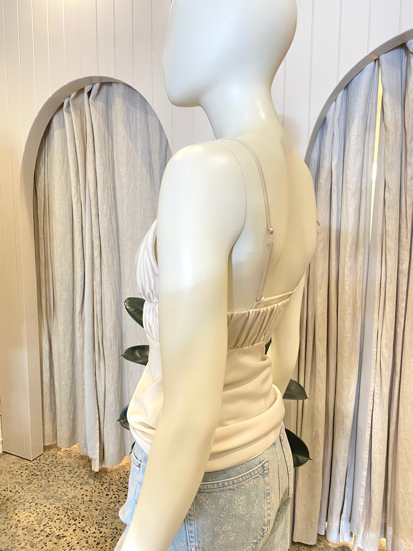 Camilla and Marc Sola Cami in Ivory - Size 8