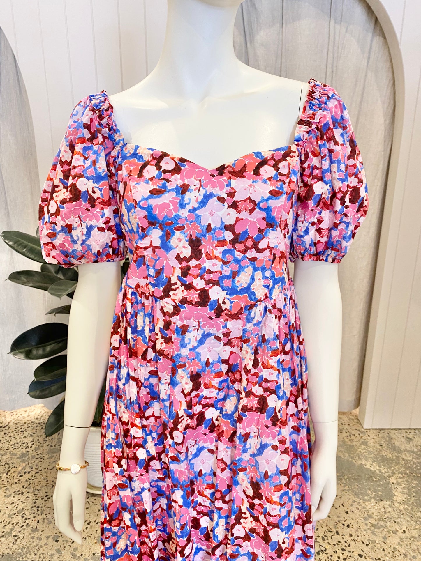 Steele 'Raven Dress' in Blossom Print - Size Small (10)