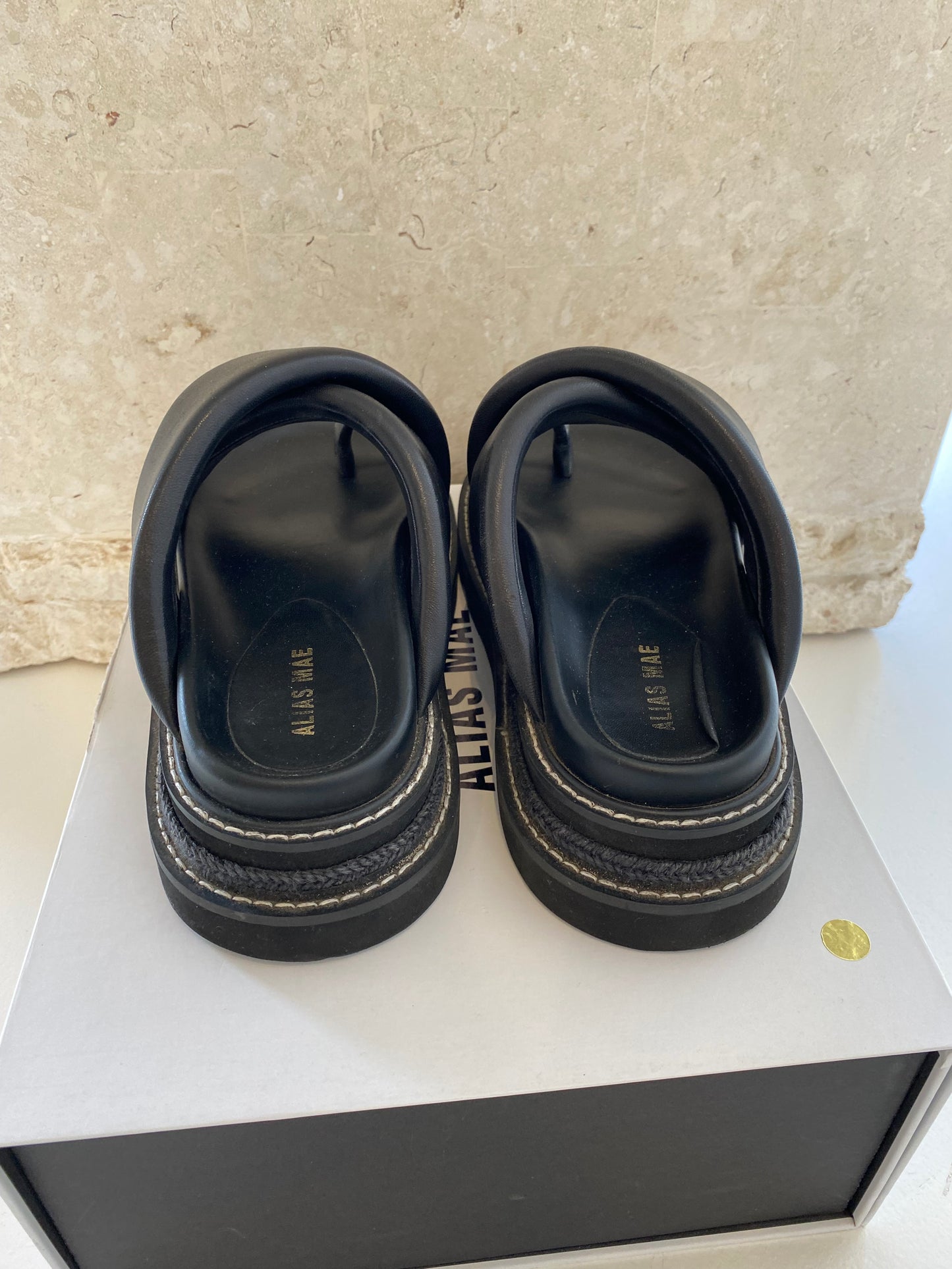Alias Mae Venga Black Sandals - Size 37