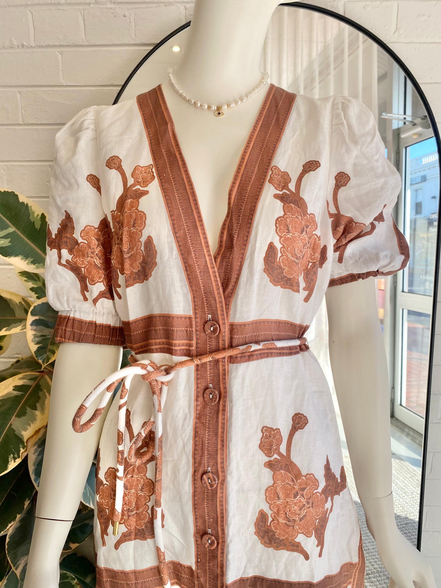 Zoe Kratzmann 'Portrait' Linen Dress - Size 1 (10)