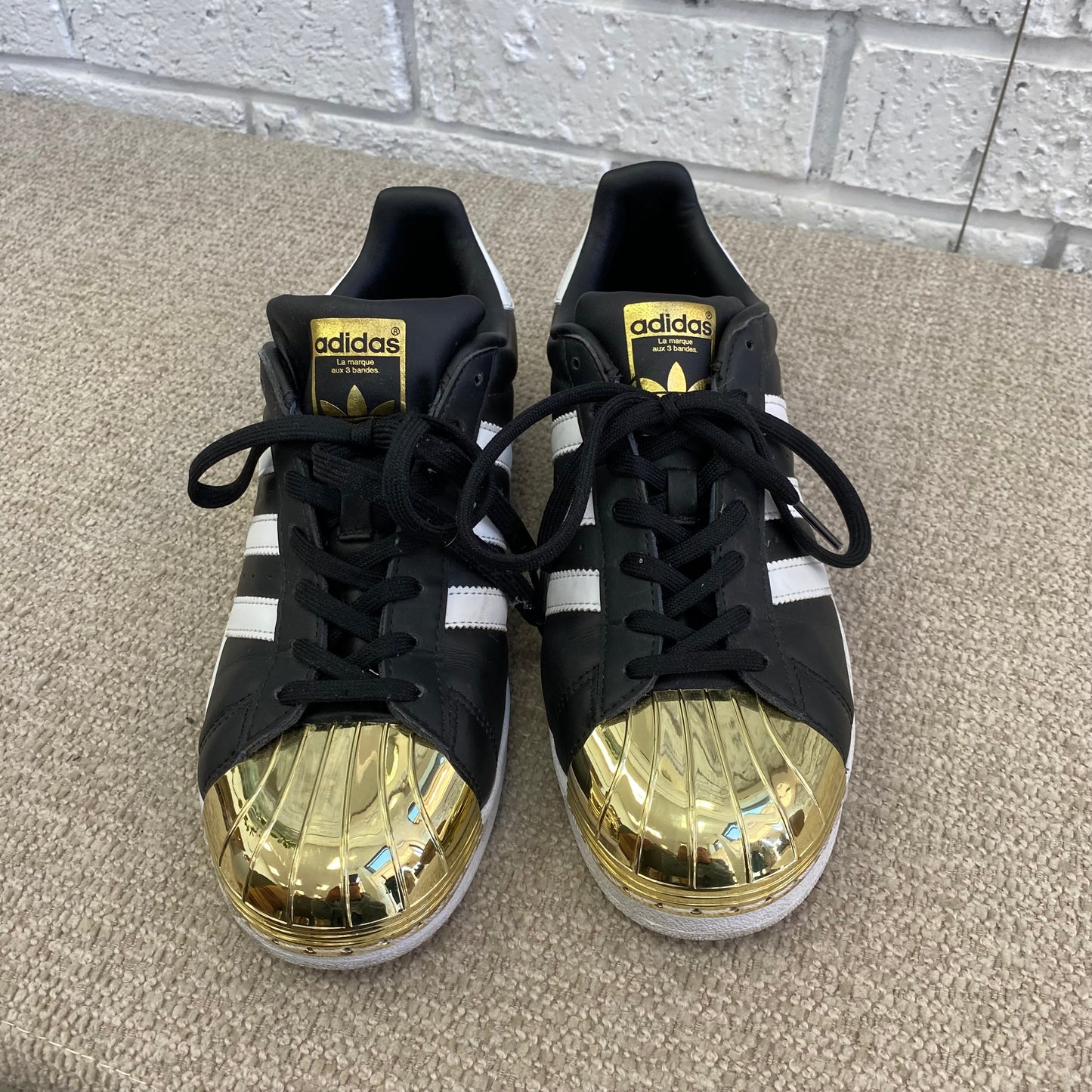Adidas Gold Toe Superstar Sneakers - Size 42 2/3