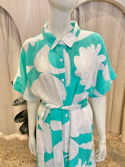 Gorman Green Banket Shirtdress - Size 14