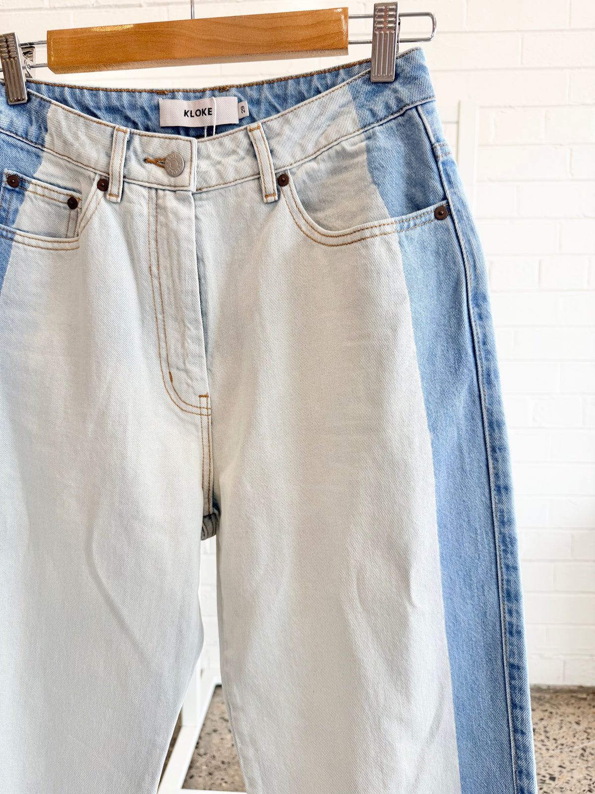 Kloke Two Toned Panel Jeans - Size 29 (10)