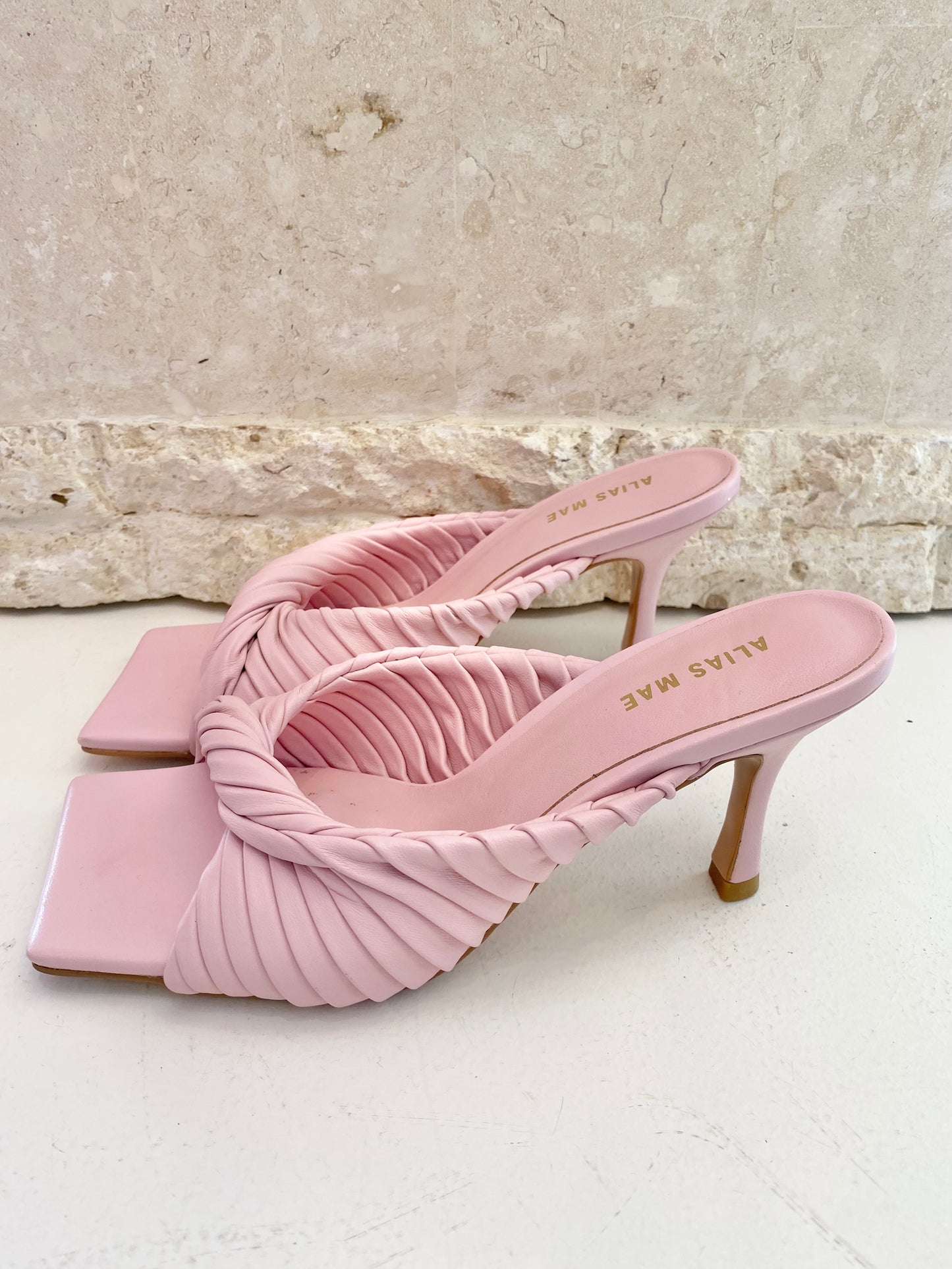 Alias Mae Pink Flora Heels - Size 39