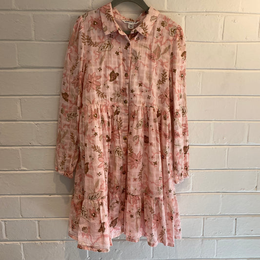 Country Road Pink Floral Dress - Size 8